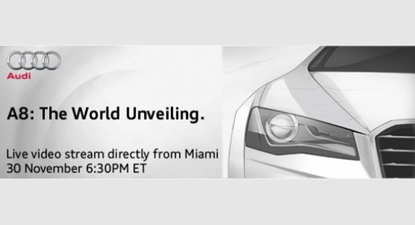  2011 Audi A8 Sedan: Watch The Presentation Live Here on Carscoop