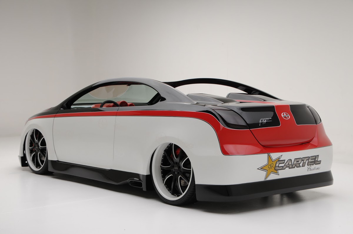 Scion tC LowRider Concept hits the SEMA Show Floors Carscoops
