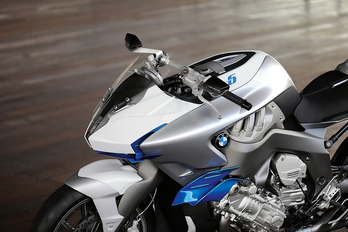 BMW Unveils Concept 6 Motorcycle with Inline Six-Cylinder Engine that ...