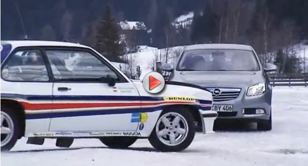  VIDEO: Opel Insignia 4×4 takes on the Ascona 400 Rally Car