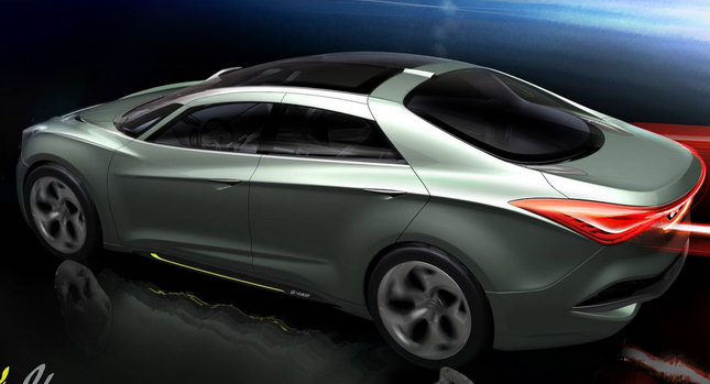 Striking Hyundai i-Flow Sports Saloon Concept Heading to Geneva, Hints at Upcoming Mondeo Rival