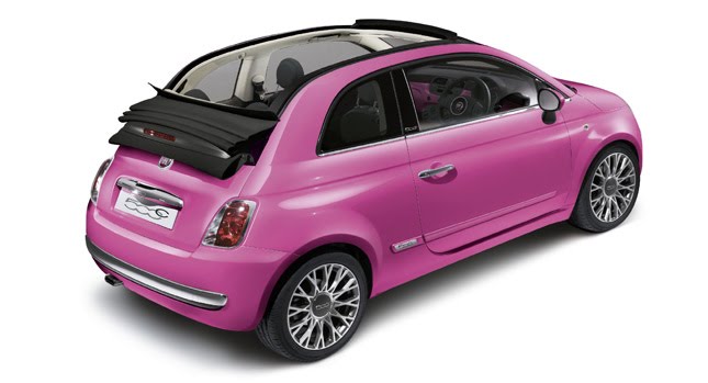  Special Edition Fiat 500 Pink goes Topless with Convertible Model