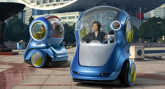  GM Unveils EN-V Segway-Based Concepts for Mega City Dwellers