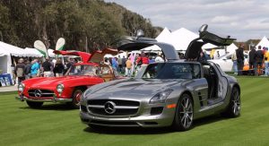 Old Mercedes-Benz Gullwing Meets New at the Amelia Island