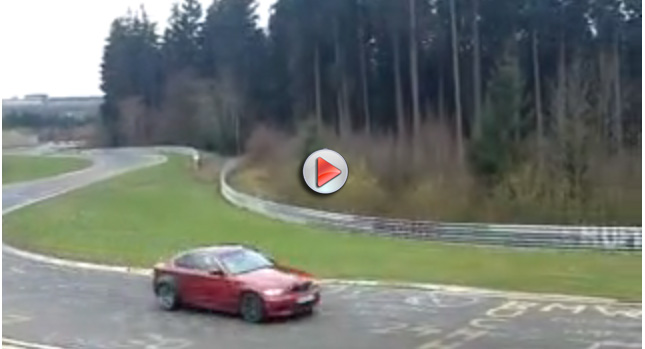  VIDEO: BMW's Performance 1-Series Coupe with Wide Bodykit  Spied on the Track