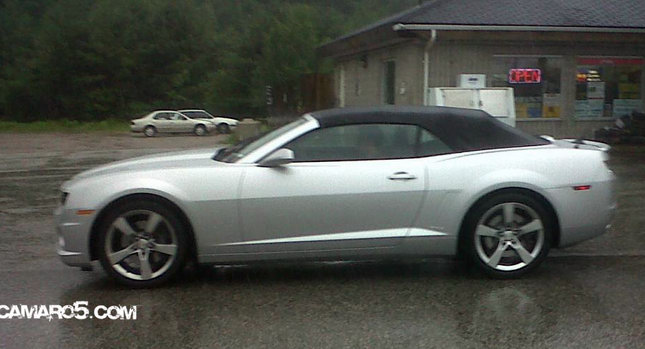  2011 Chevy Camaro Convertibles Spied with Top Up in Canada