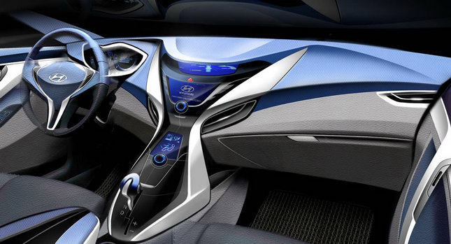  2011 Hyundai Elantra / Avante Interior Teased with Rendering