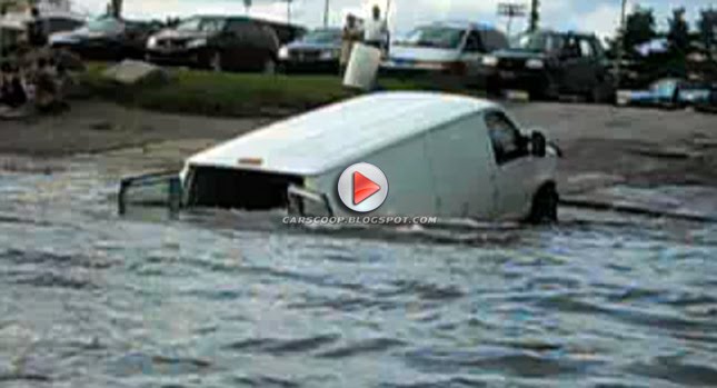  Fail: Van Sinks While Backing Up to Pick up Jet Ski [with Video]