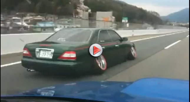  VIDEO: JDM Nissan with One Helluva Negative Camber
