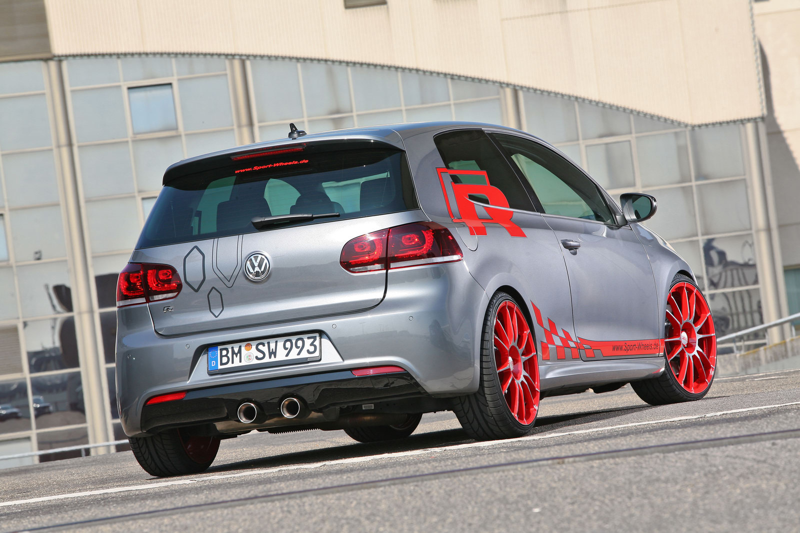 all-wheel drive Volkswagen Golf R. is by no means a slow car, but the folks...