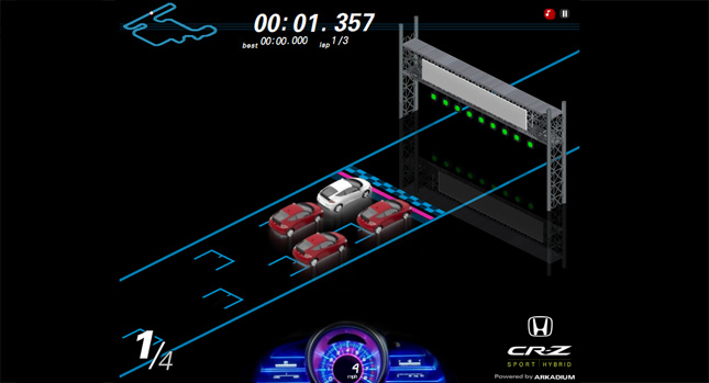  Time-Waster of the Day: Cyber Race the Honda CR-Z Hybrid