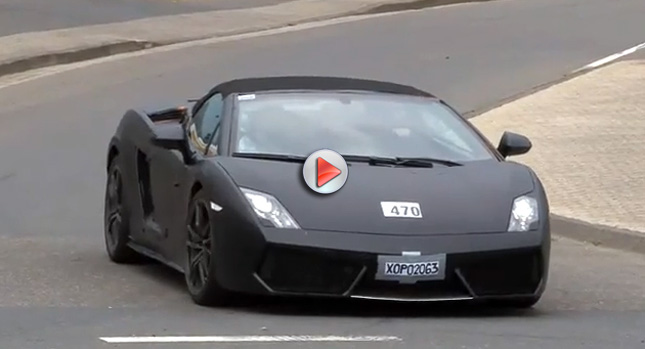  SPY VIDEO: Lamborghini Testing Spider Version of RWD Gallardo LP550-2 Valentino Balboni