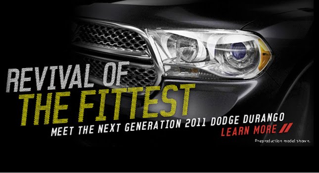  2011 Dodge Durango SUV Teaser Site Goes Live