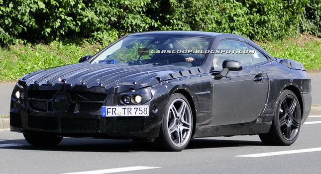  2013 Mercedes-Benz SL63 AMG Spied on and about the 'Ring