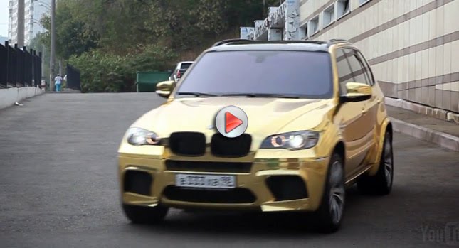  Opulence, I has it: Russian Humor with Gold BMW X5M