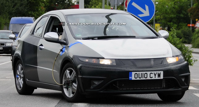  SPIED: Honda Civic Hatch Prototype with Full Hybrid System Snagged Testing