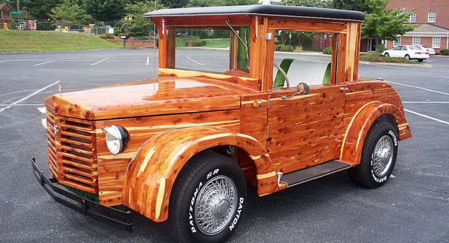  For the Kid in You: A Giant Wooden Car with Chrysler V8 on (Where Else) eBay