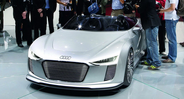  Paris Show: Audi e-tron Spyder Concept puts Porsche's Boxster on Notice