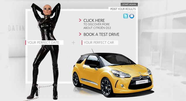  Citroën Releases Dating 2.0 to Help People Find a Date for The Paris Motor Show (and Market the DS3)