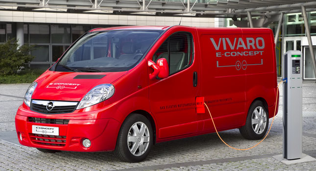  Opel Unveils Vivaro e-Concept Hybrid Van at IAA Hannover Show [with Video]