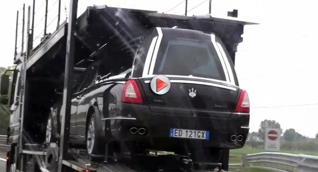  VIDEO: Maserati Quattroporte Hearse on Transport
