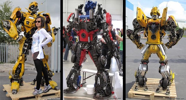  Twisted Metal: Transformers Sculptures Built from Recycled Steel