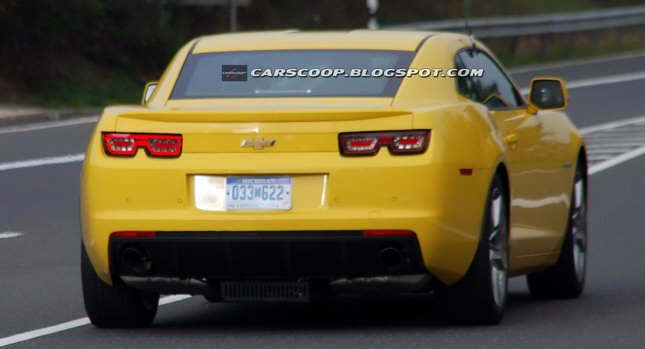  2012 Chevrolet Camaro Caught Wearing LED Tails and Fatty-Bo-Batty Side Mirrors