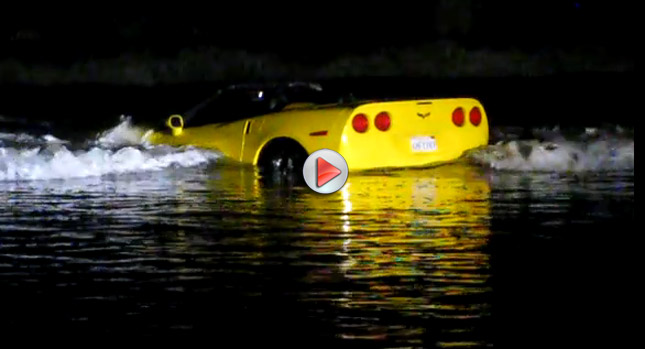  We're Goin' Surfin': Rental Corvette Abandoned in Pacific Ocean [With Videos]