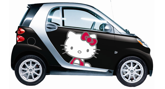  How Cute: Smart Fortwo Says Hello Kitty to U.S. Buyers with Special Wraps