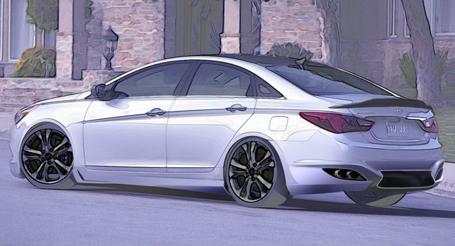  SEMA: Hyundai Teases Tricked Out 2011 Sonata Turbo, Says it’s Inspired by Ferrari, Mercedes and Porsche