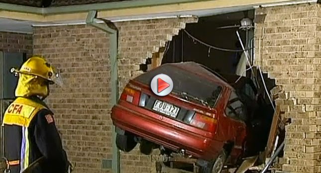  Aussie Man Narrowly Escapes Hyundai Flying Into his Bedroom! [+Video]