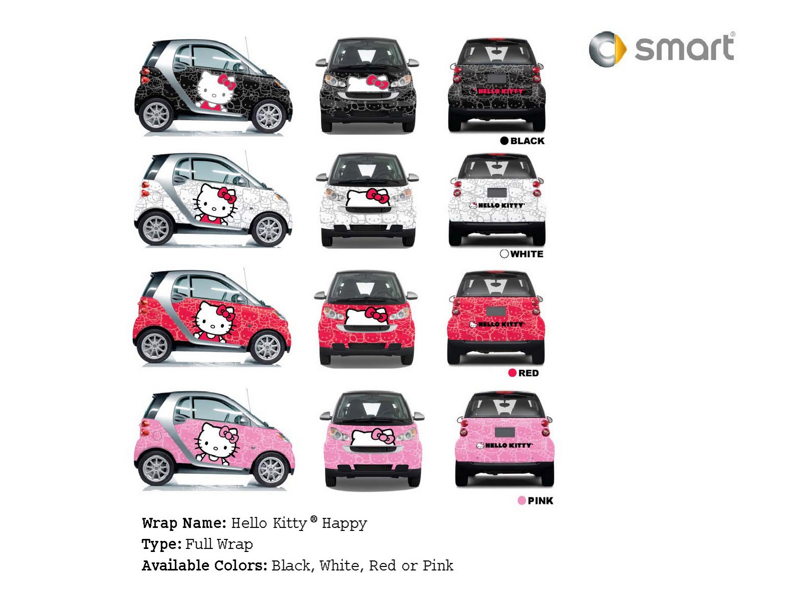 How Cute: Smart Fortwo Says Hello Kitty to U.S. Buyers with