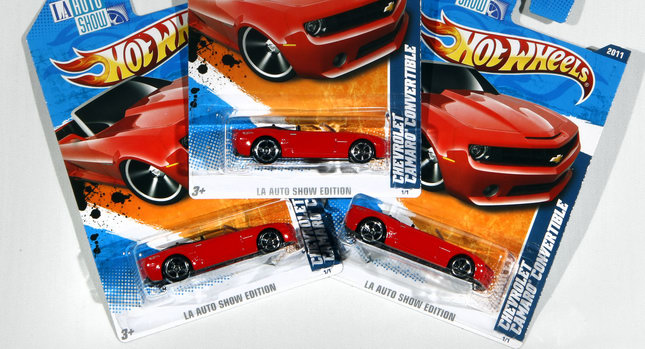  LA Show 2010: GM giving out free Hot Wheels Camaro Convertible model cars