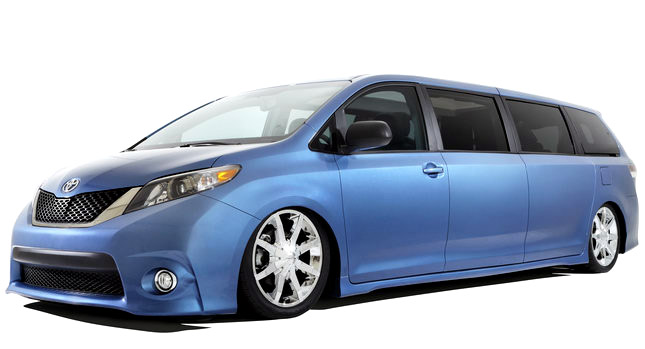  SEMA 2010: Sienna Swagger Wagon Supreme pops some Viagra, grows 44 inches