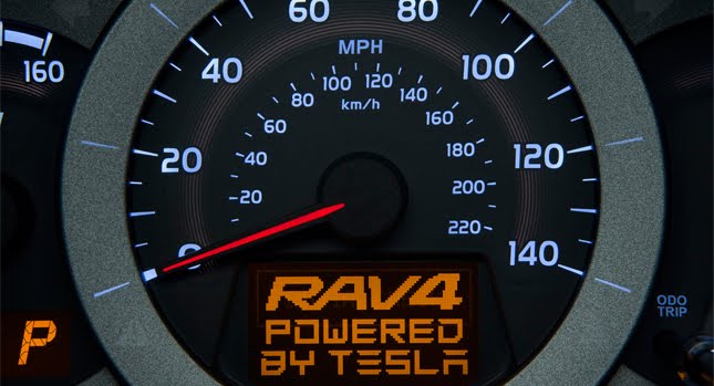  Toyota RAV4 EV “Powered by Tesla” to bow at Los Angeles Auto Show