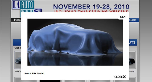  Acura to Debut Refreshed 2011 TSX sedan at LA Auto Show