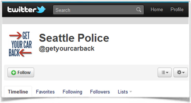  Seattle Police Department Twittering Car Thefts