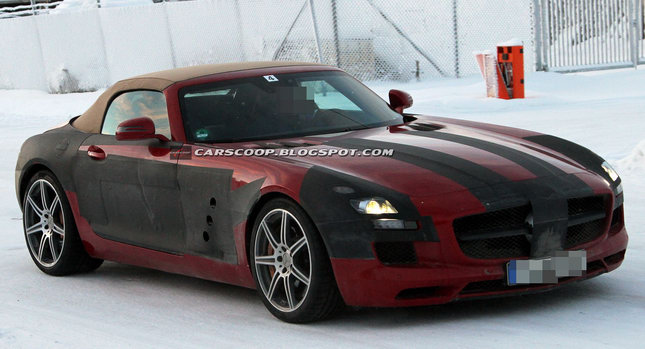  SPIED: Mercedes-Benz' SLS AMG Roadster Loses the Top and Gullwing Doors