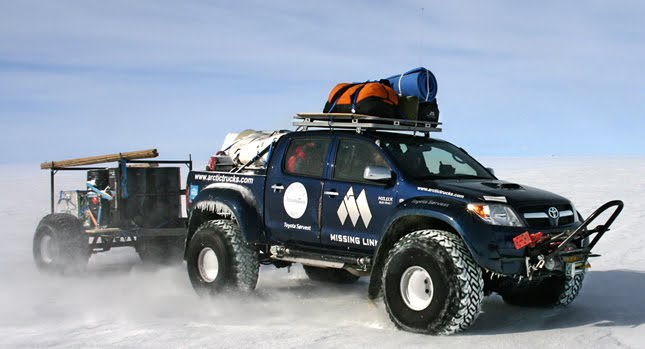 Toyota Hilux Pickup Trucks Complete Antarctic Crossing