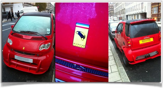  Car Spotting: Ferrari Fortwo makes Aston's iQ look like a Work of Art