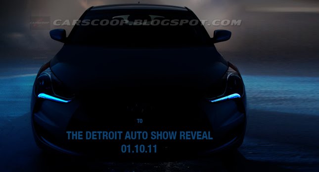  New Hyundai Veloster Coupe: First Official Teaser Photo and Video Released Ahead of Detroit Show