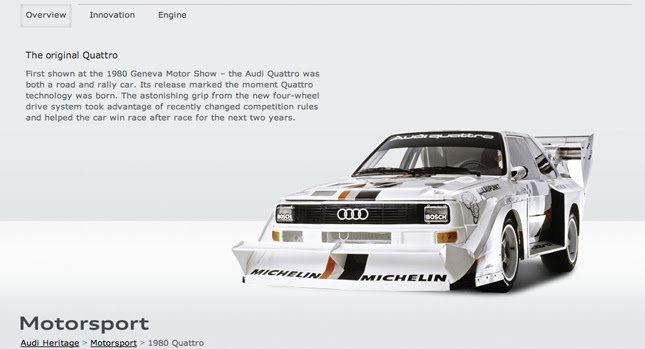  Audi UK Launches Online Heritage Showroom