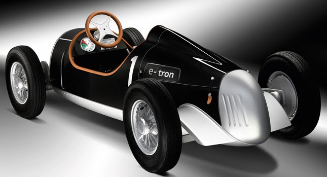  Audi Presents High-Tech Auto Union Type C e-tron Toy Car Study with All-Electric Drive