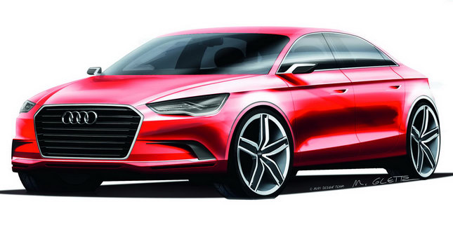 Audi A3 Sedan Concept with 408HP Officially Previews Next Generation Model
