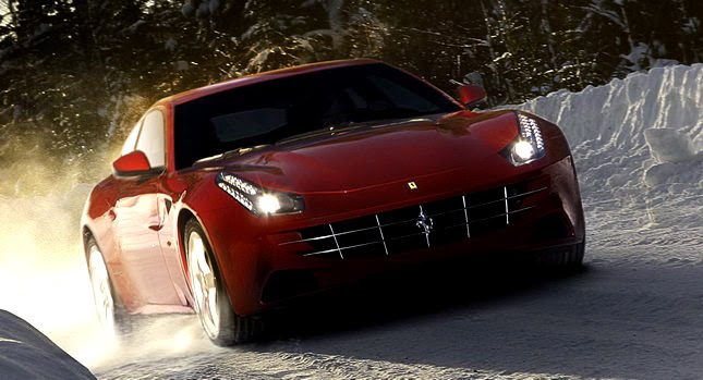  Ferrari Unleashes Fresh Batch of Photos of FF Four-Seat GT Playing Around in the Snow