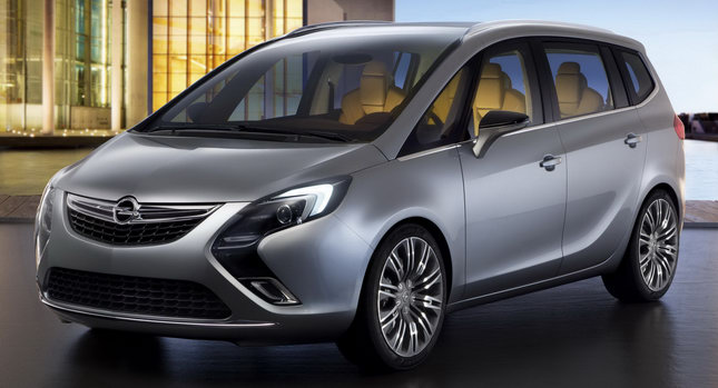 Waarnemen Verzakking Leven van Opel Reveals Sleek Zafira Tourer Concept Prior to Geneva Motor Show Debut |  Carscoops