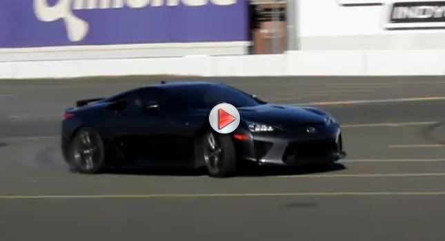  VIDEO: Lexus LFA Burning Some Rubber on the Track