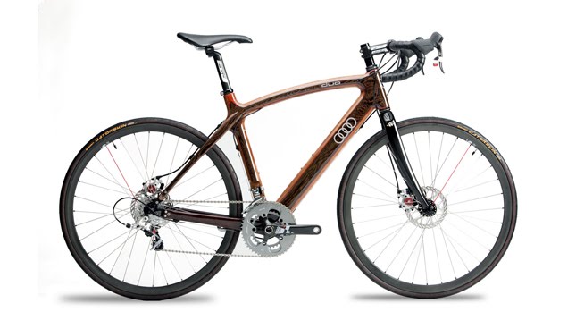  Audi Teams up with Renovo Design to Create Wooden Frame Bicycles