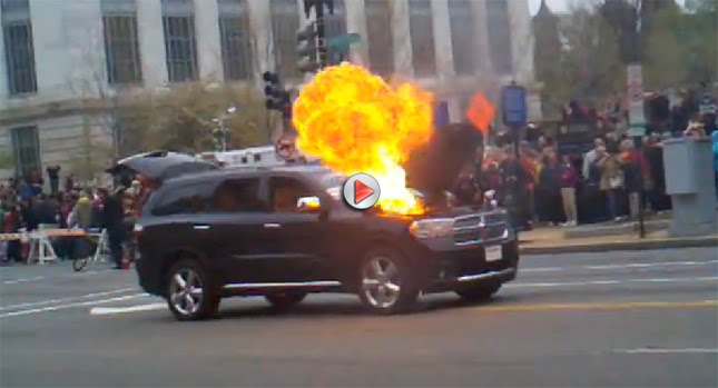  2011 Dodge Durango puts on a Fiery Show at Cherry Blossom Parade [with Videos]