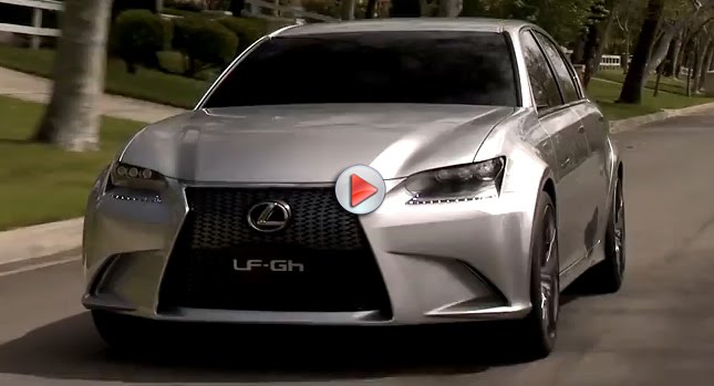 A Detailed Video Look at Lexus’ New LF-Gh Hybrid Sport Saloon Concept